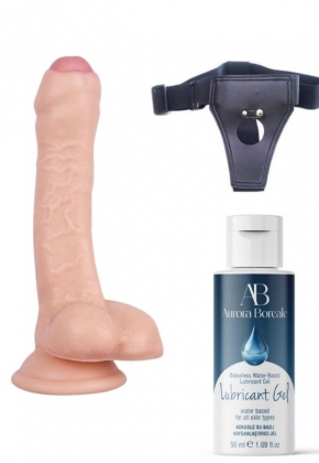 Belden Balamal Kayganlatrc Set Noctis 18cm Realistik Dildo No:100